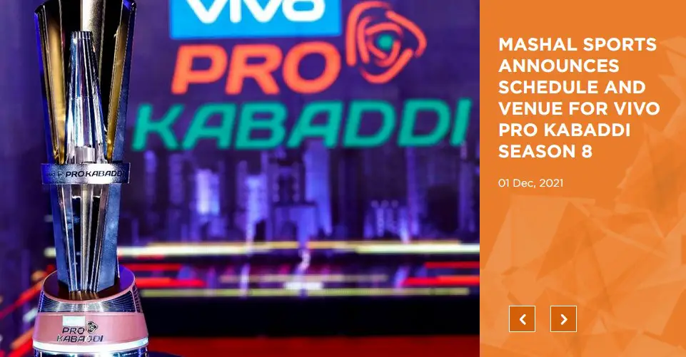 Pro Kabaddi League Schedule and venue