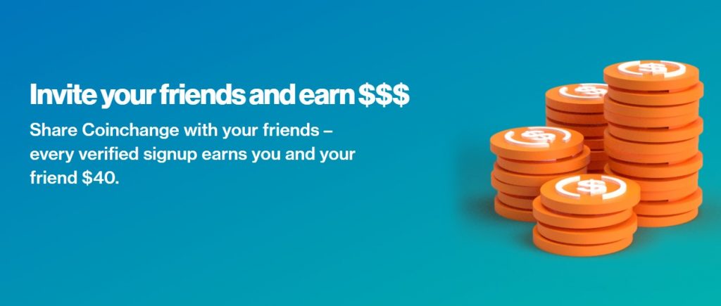 Coinchange referral bonus