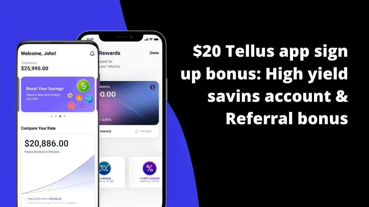 Tellus app sign up bonus