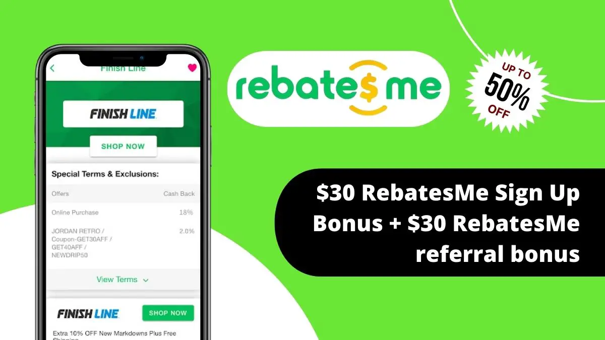 rebatesMe Sign Up bonus