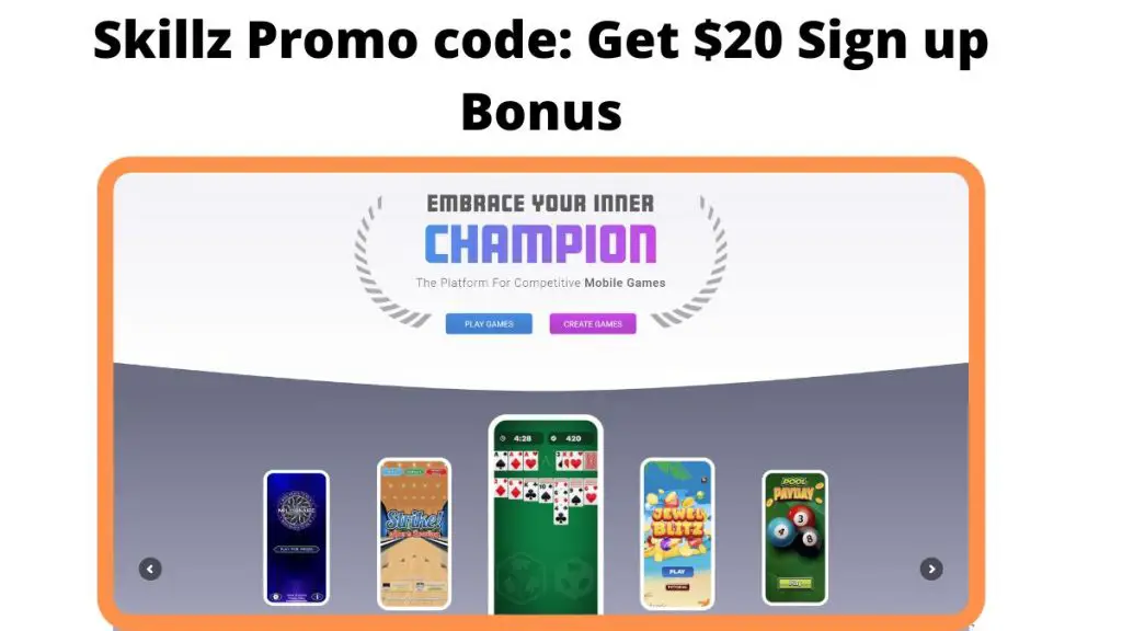 Skillz Promo code Get 20 Sign up Bonus