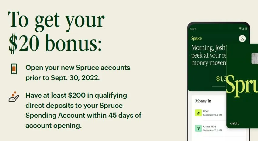 Spruce Money Sign up bonus