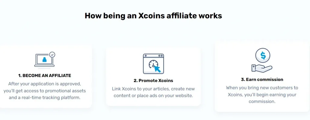 Xcoins referral program