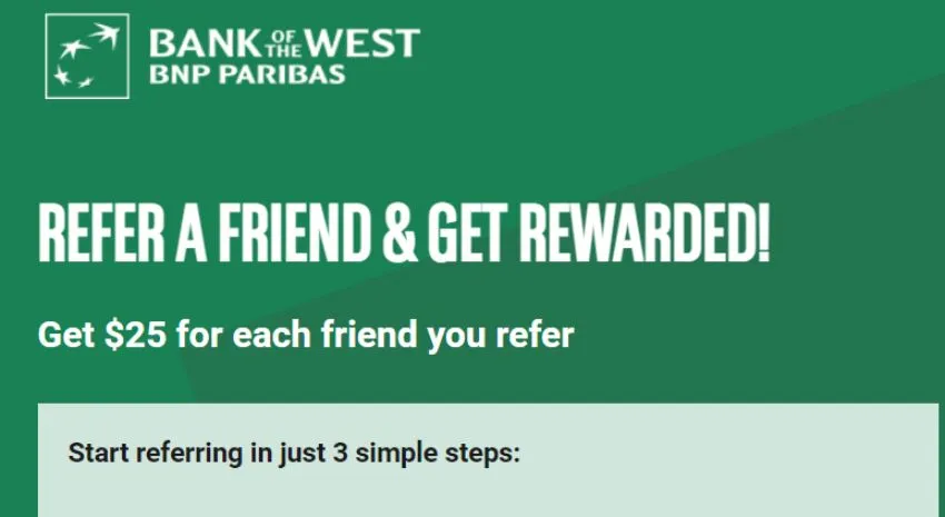 Bank of the West Referral Bonus
