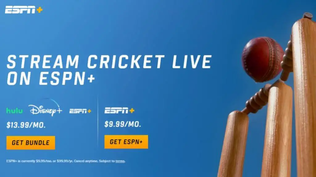 T20 World Cup on ESPN Plus