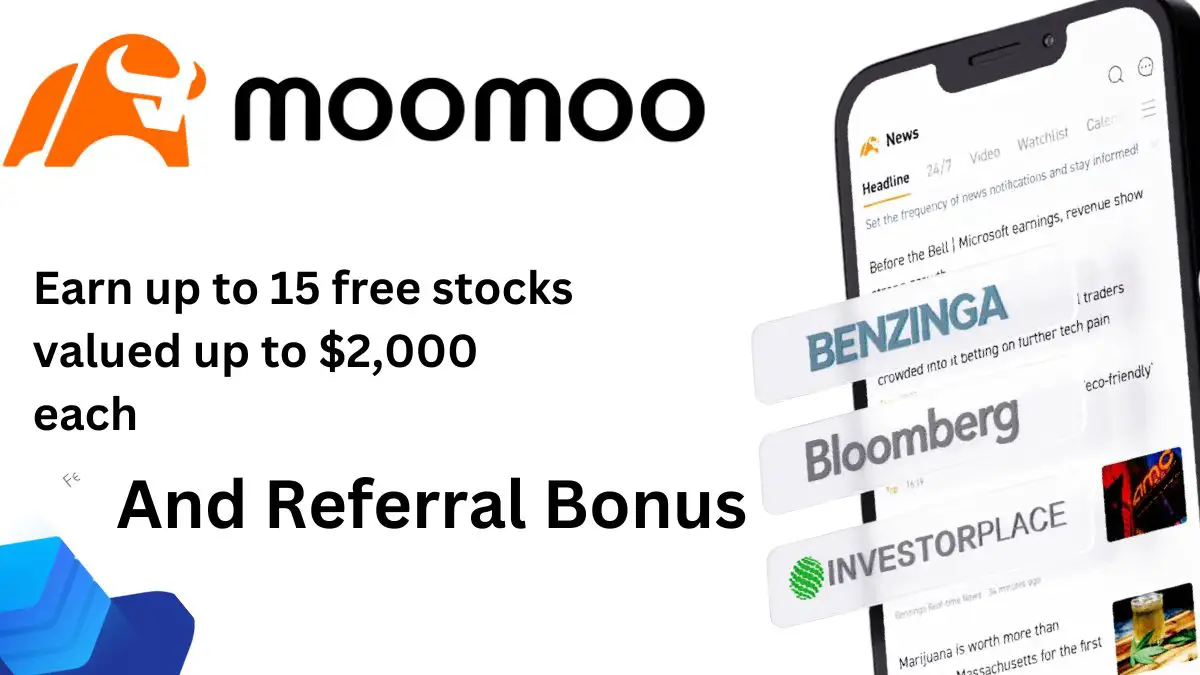 Moomoo Promotions: Get Up To 15 Free Stocks! (Up to $2000)