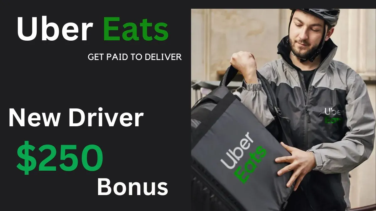 Uber Eats Driver sign up bonus