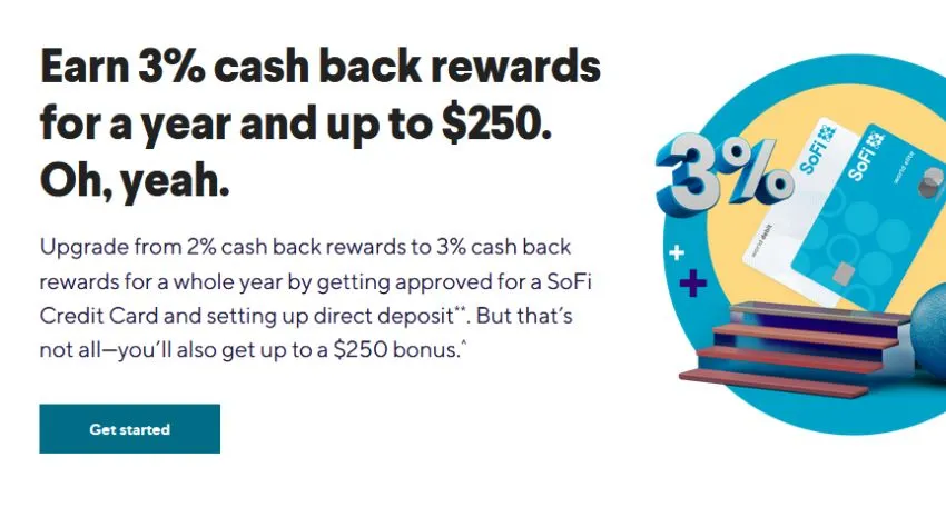 SoFi credit card sign up bonus