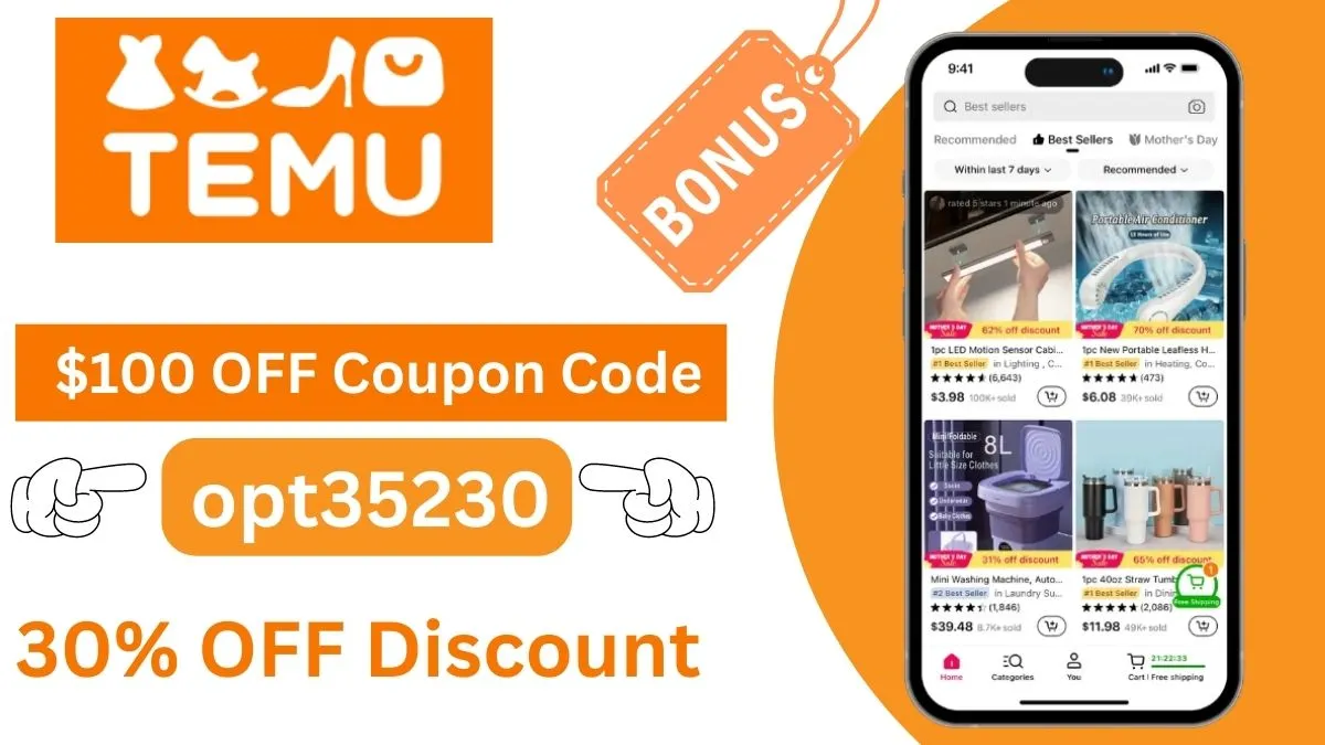 $100 Temu Coupon Code