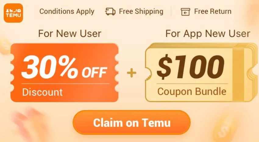 Temu Sign Up Bonus offer