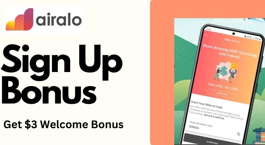 Airalo sign up bonus