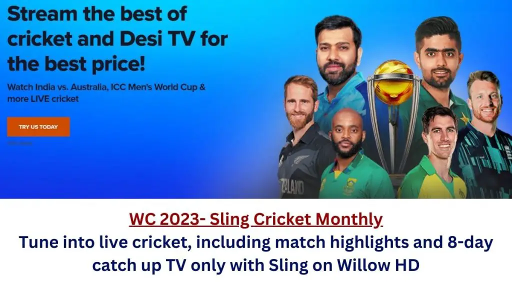 Watch ODI World Cup on Sling TV