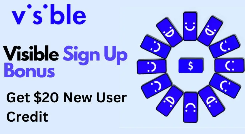 Visible mobile sign up bonus