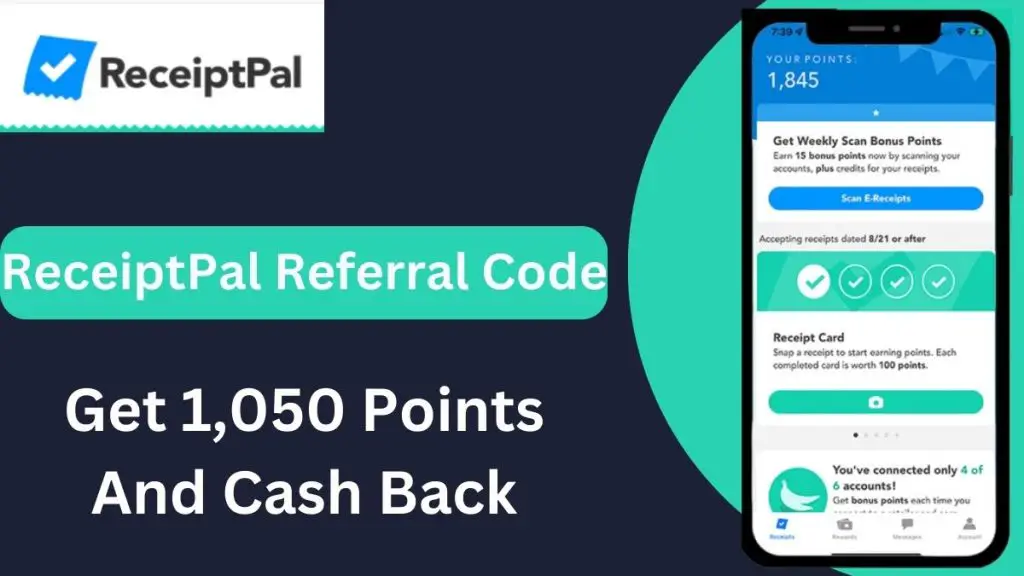 ReceiptPal Referral Code Get 1000 Points Sign Up Bonus And Cash Back