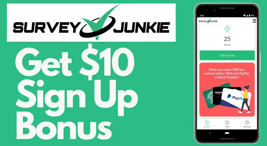 Survey Junkie sign on bonus